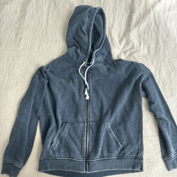 Distressed Navy Blue Lucky Brand Sweater - Picture 1 of 5